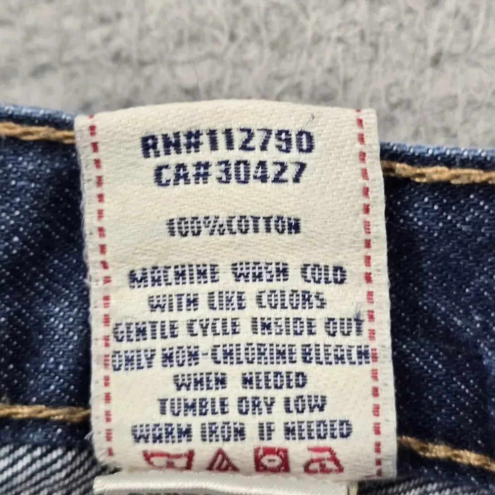True Religion Girls Jeans Size 12 Blue Denim Bootcut Cotton USA Fabric Kids